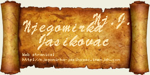 Njegomirka Jasikovac vizit kartica
